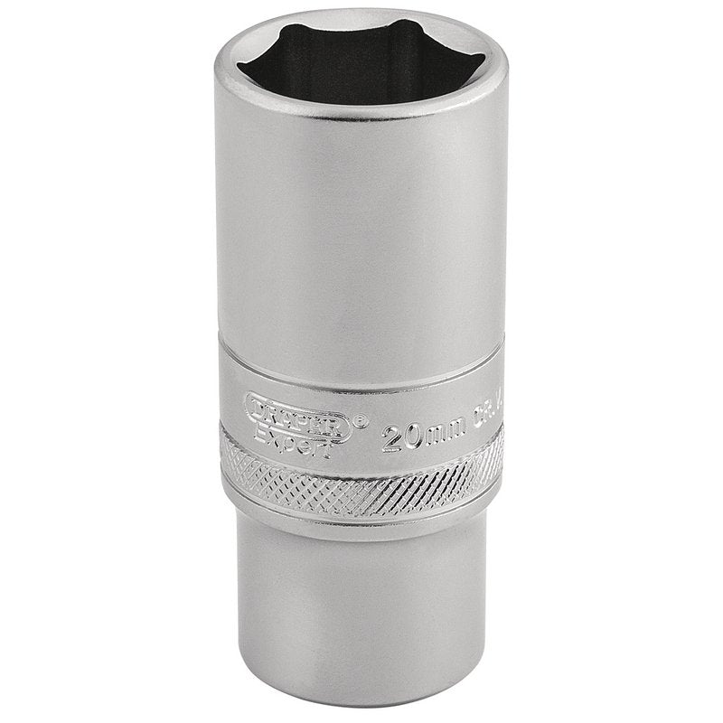 Draper Expert 6 Point Metric Deep Socket, 3/8" Sq. Dr., 20mm