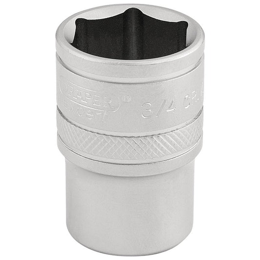 Draper Expert 6 Point Imperial Socket, 1/2" Sq. Dr., 3/4"