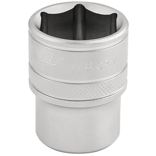 Draper Expert 6 Point Imperial Socket, 1/2" Sq. Dr., 7/8"