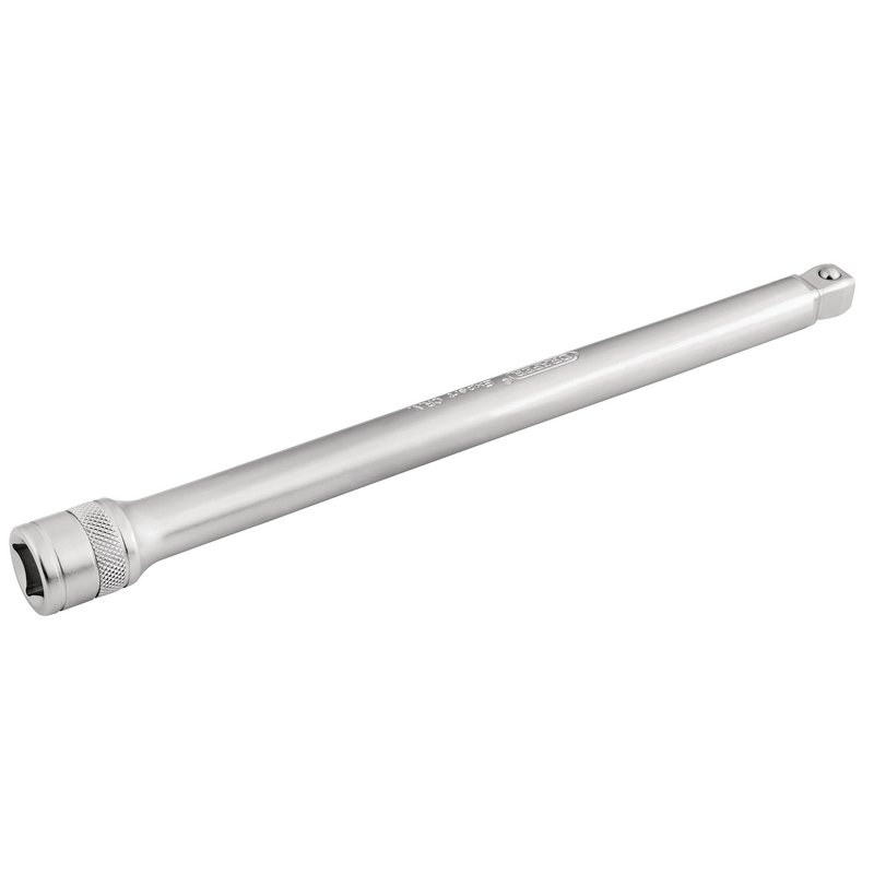 Draper Expert Satin Chrome Wobble Extension Bar, 1/2" Sq. Dr., 250mm