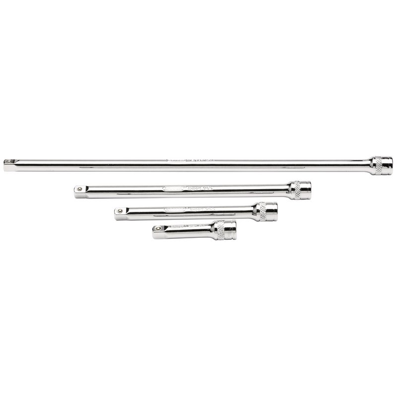 Draper Expert Extension Bar Set, 1/4" Sq. Dr., Polished Chrome (4 Piece)