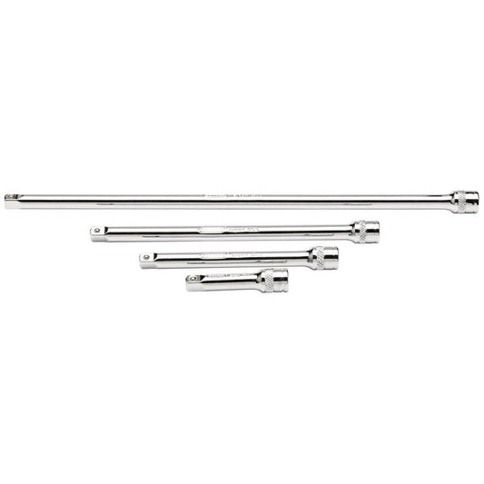 Draper Expert Extension Bar Set, 1/4" Sq. Dr., Polished Chrome (4 Piece)