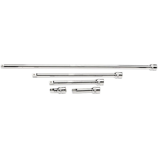 Draper Expert Extension Bar Set, 3/8" Sq. Dr., Polished Chrome (5 Piece)