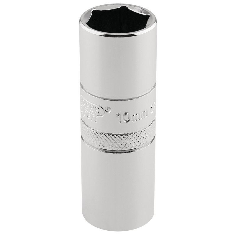 Draper Expert 10mm Thread 6 Point Spark Plug Socket, 1/2" Sq. Dr., 16mm
