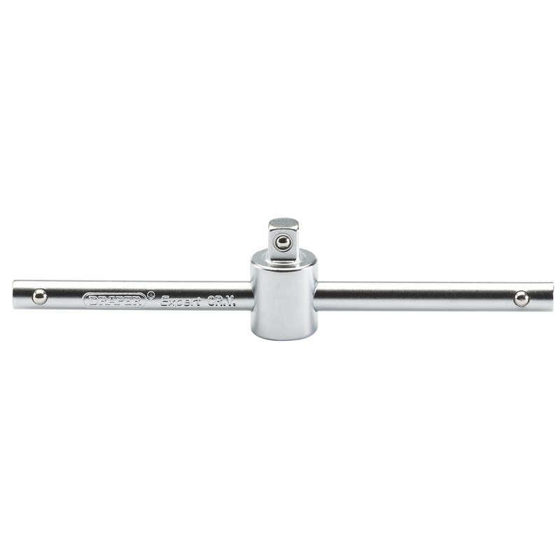 Draper Expert Satin Chrome Sliding T Bar, 1/4" Sq. Dr.