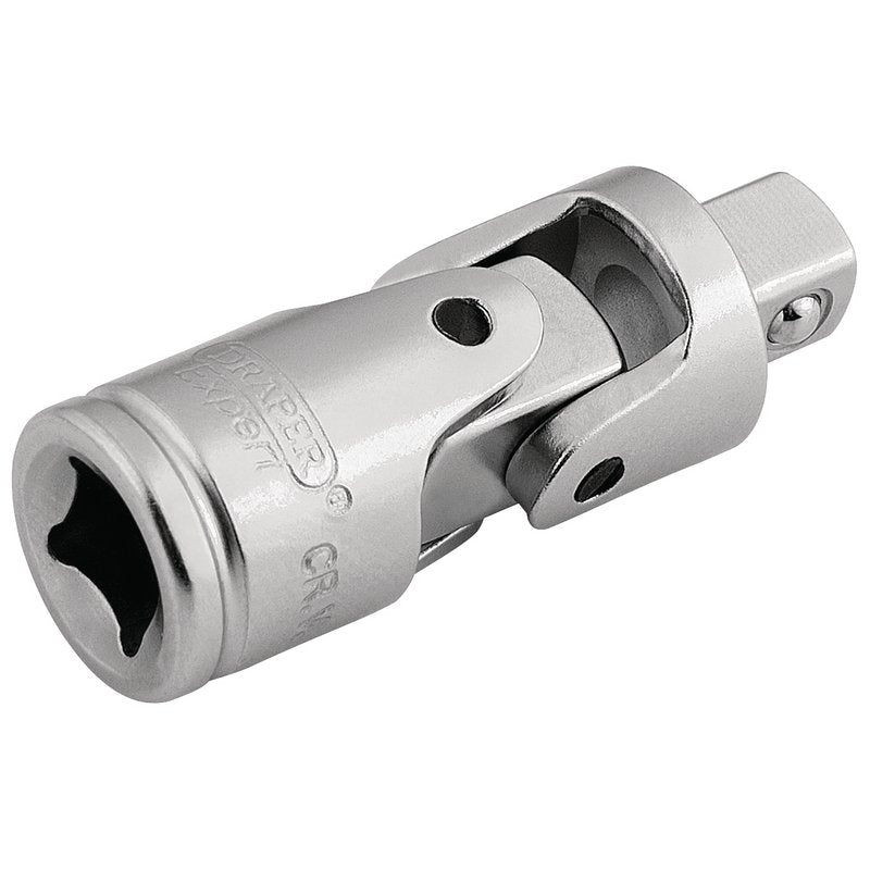 Draper Expert Satin Chrome Universal Joint, 1/4" Sq. Dr.