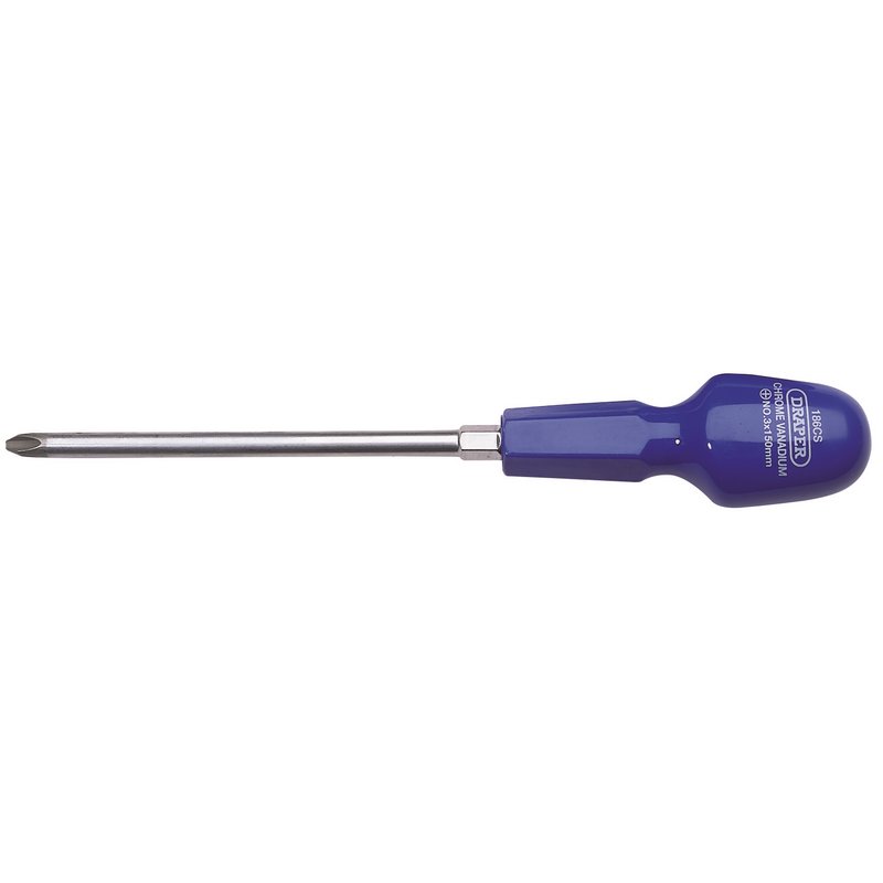 Cross Slot Cabinet Pattern Screwdriver, No.3 x 150mm (Sold Loose)
