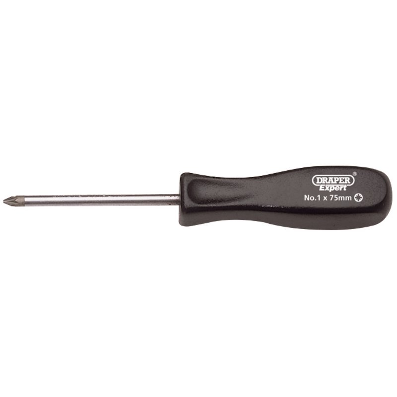 Draper Expert PZ Type Mechanics Screwdriver, No.1 x 75mm