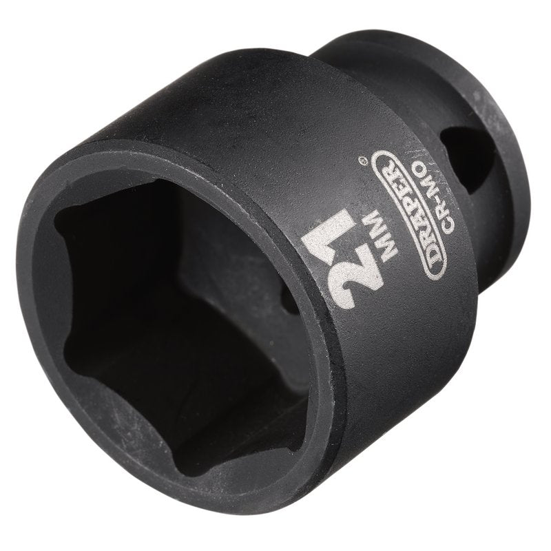 Draper HI-TORQ® Metric Impact Socket, 3/8" Sq. Dr., 21mm