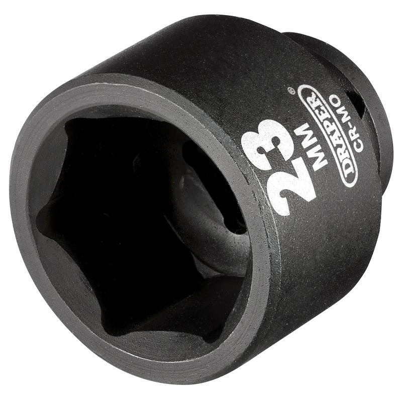 Draper Hi-TORQ® Impact Socket, 3/8" Sq. Dr., 23mm