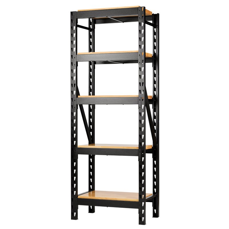 BUNKER® 22 Piece Modular 5 Tier Racking with Hardwood Shelving, 750mm