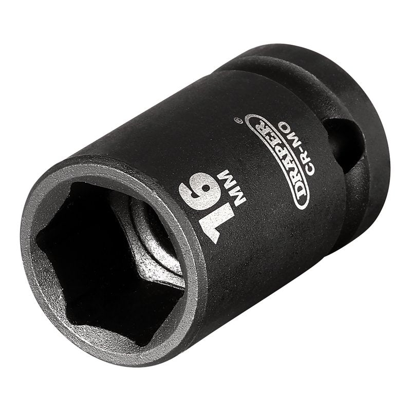 Draper HI-TORQ® Impact Socket, 1/2" Sq. Dr., 16mm