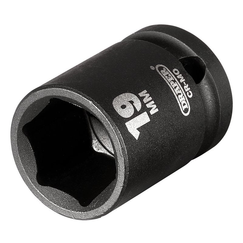 Draper HI-TORQ® Impact Socket, 1/2" Sq. Dr., 19mm