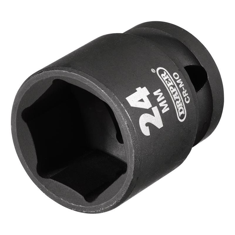 Draper HI-TORQ® Impact Socket, 1/2" Sq. Dr., 24mm