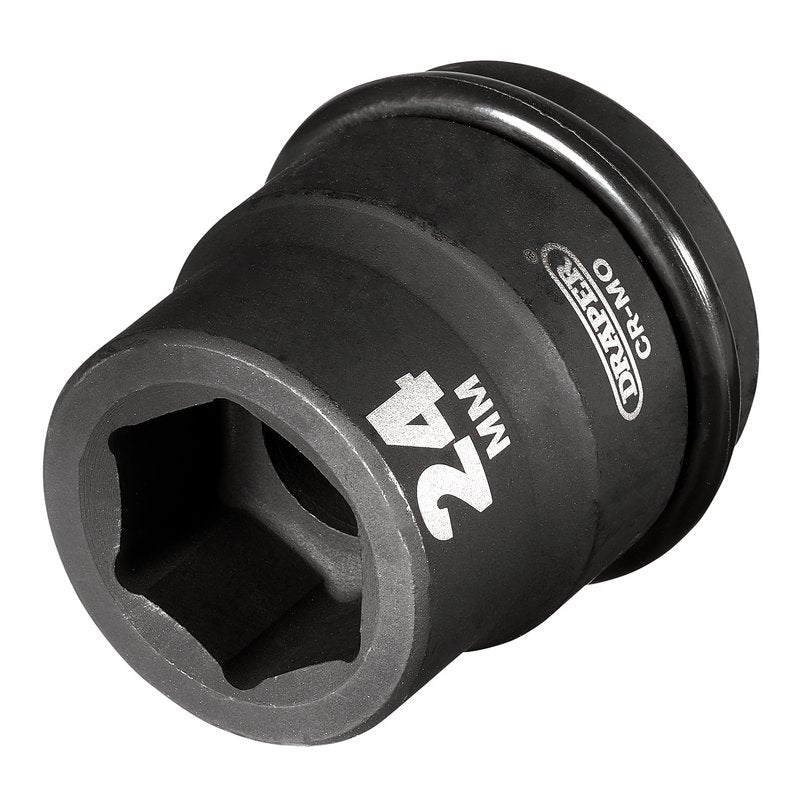 Draper HI-TORQ® 6 Point Impact Socket, 3/4" Sq. Dr., 24mm