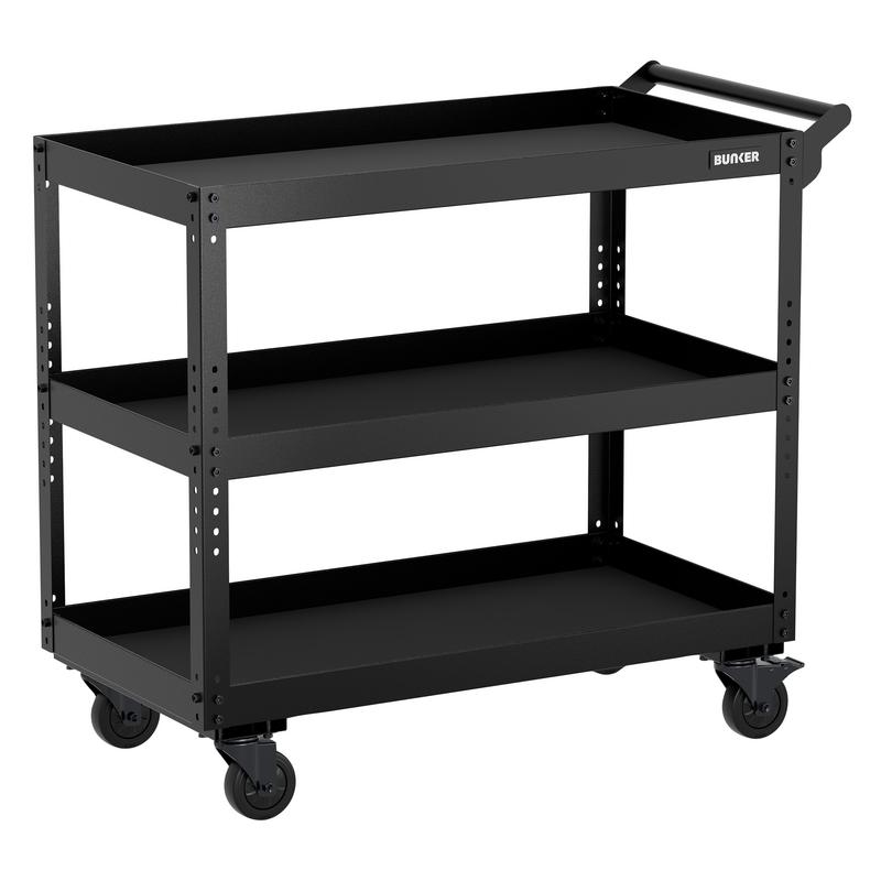 BUNKER® 3-Tier Utility Service Cart, 854mm