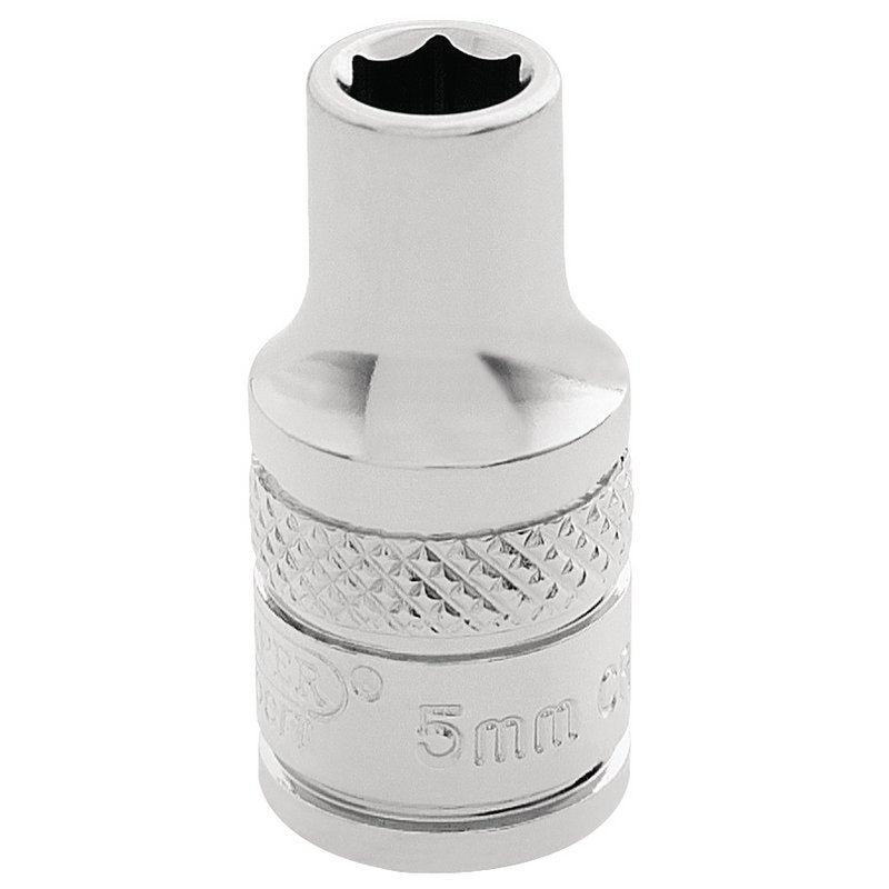 Draper Expert HI-TORQ® 6 Point Socket, 1/4" Sq. Dr., 5.0mm