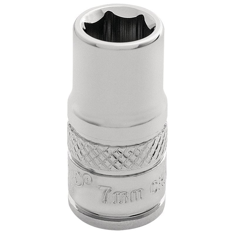 Draper Expert HI-TORQ® 6 Point Socket, 1/4" Sq. Dr., 7mm