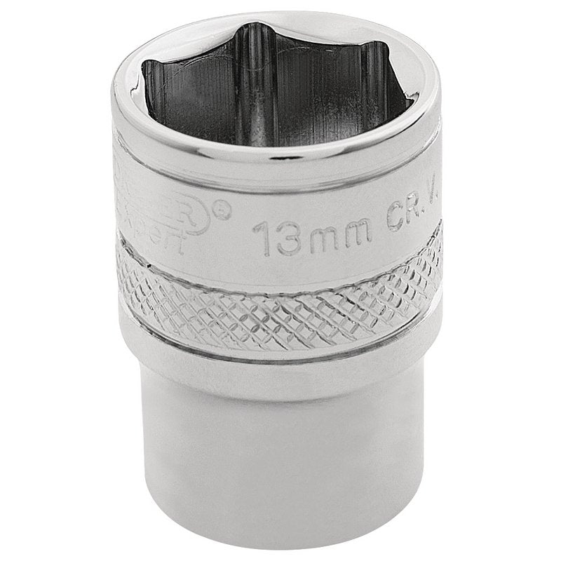 Draper Expert HI-TORQ® 6 Point Socket, 1/4" Sq. Dr., 13mm