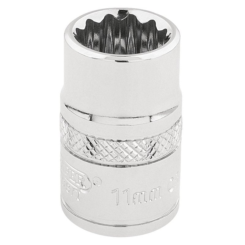 Draper Expert HI-TORQ® 12 Point Socket, 3/8" Sq. Dr., 11mm