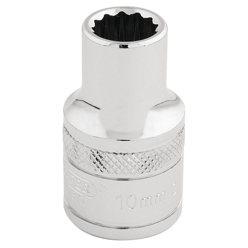 Draper Expert HI-TORQ® 12 Point Socket, 1/2" Sq. Dr., 10mm