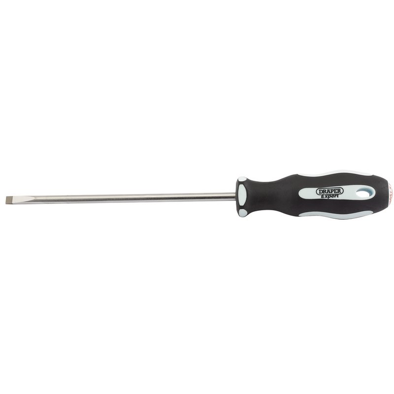 Draper Expert Plain Slot Soft Grip Parallel Tip Screwdriver, 5.5 x 150mm