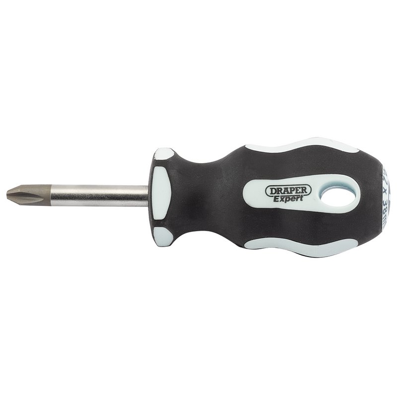 Draper Expert Cross Slot Soft Grip Screwdriver, No.2 x 38mm