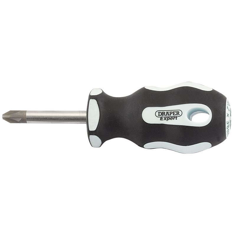 Draper Expert PZ TYPE Soft Grip Screwdriver, No.2 x 38mm