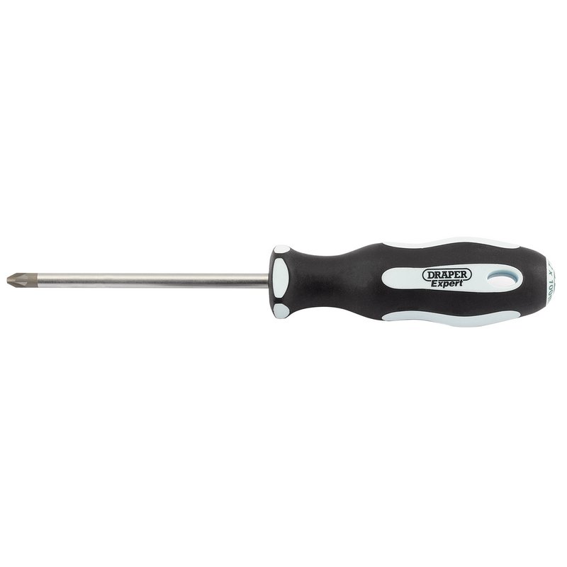 Draper Expert PZ TYPE Soft Grip Screwdriver, No.2 x 100mm