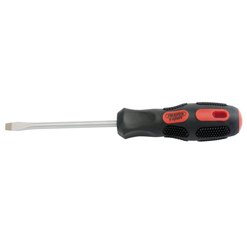 Draper Expert Plain Slot Flared Tip Screwdriver, 6 x 100mm (Sold Loose)