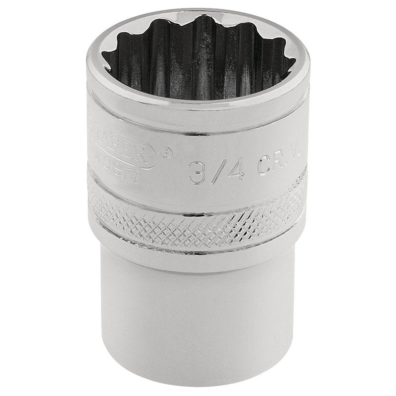 Draper Expert HI-TORQ® 12 Point Socket, 3/8" Sq. Dr., 3/4"