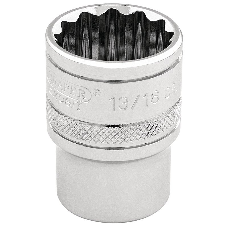 Draper Expert HI-TORQ® 12 Point Socket, 3/8" Sq. Dr., 13/16"