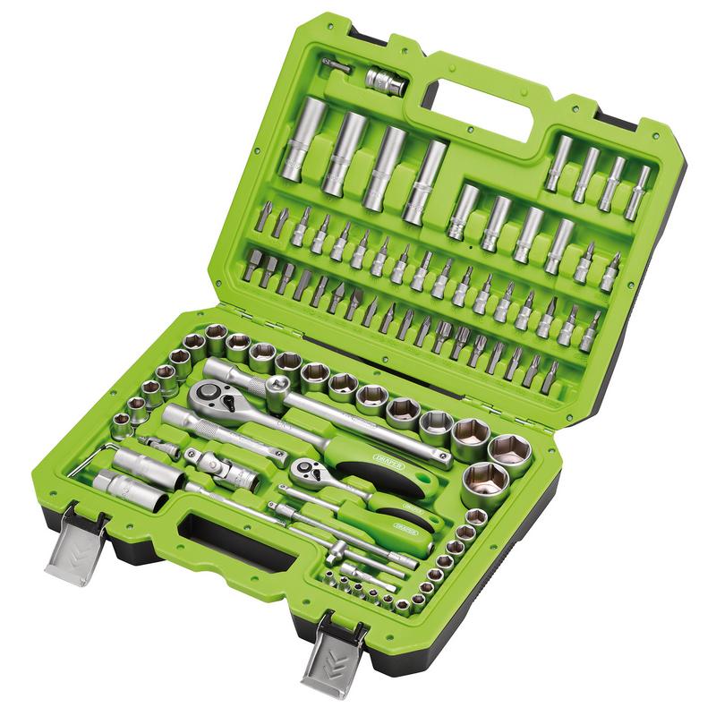 Metric Socket Set, 1/4€ and 1/2€ Sq. Dr. (100 Piece)