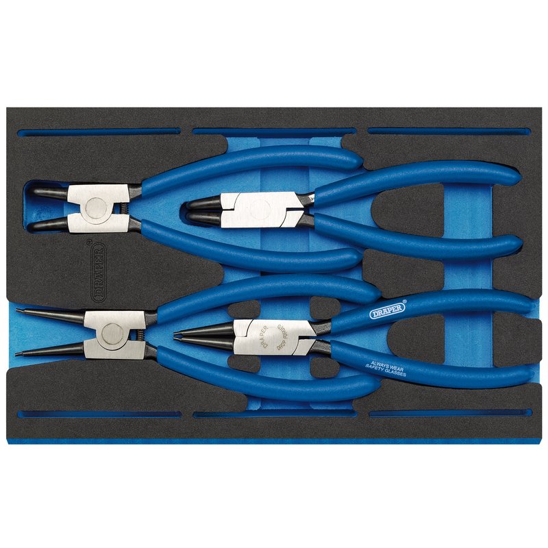 Circlip Plier Set in 1/4 Drawer EVA Insert Tray (4 Piece)