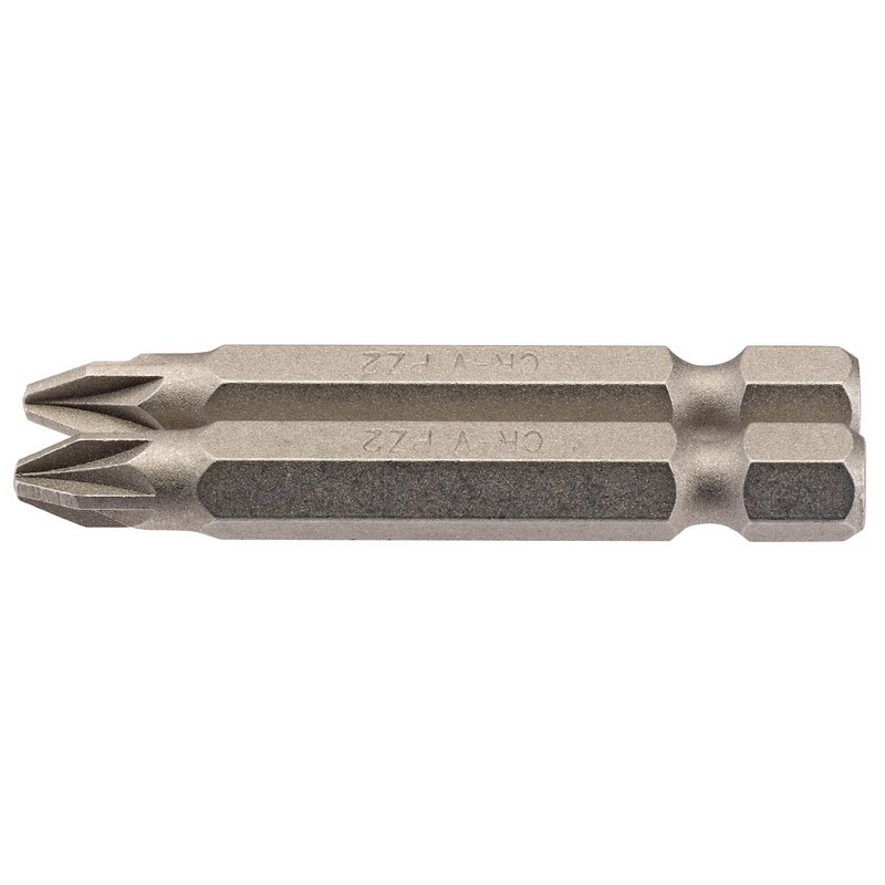 PZ Type Insert Bit, 1/4" Hex, 50mm Long, No.2 (Pack of 2)