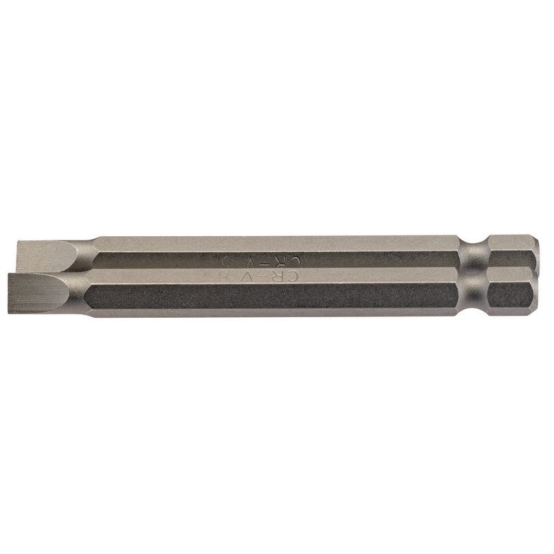 Plain Slot Insert Bit, 6mm, 1/4" Hex, 75mm Long (Pack of 2)