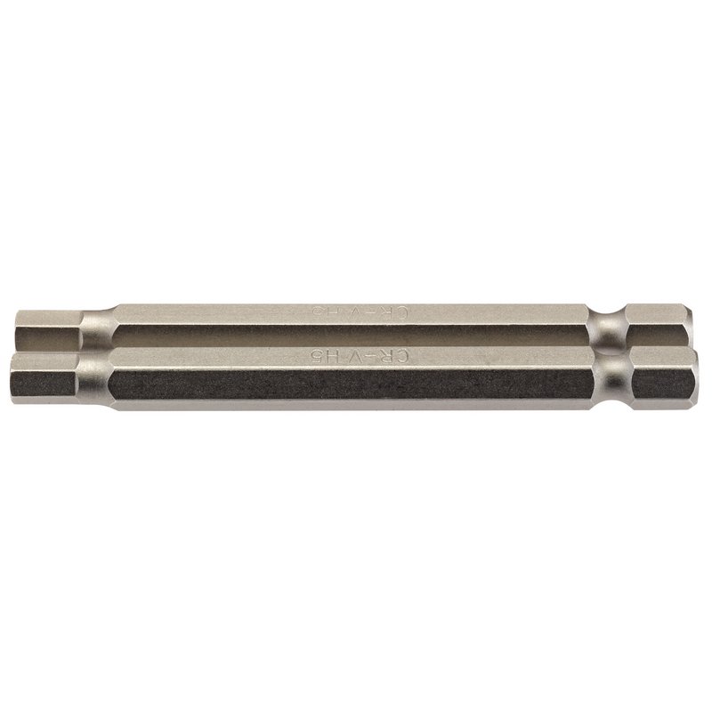 Hexagonal Insert Bit, 5mm, 1/4" Hex, 75mm Long (Pack of 2)
