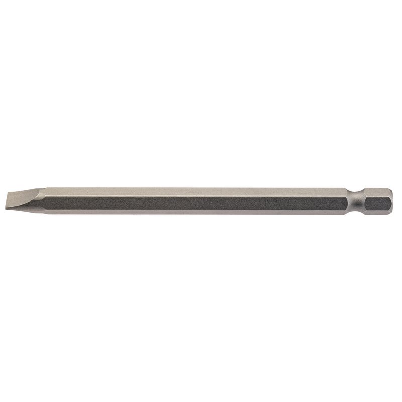 Plain Slot Insert Bit, 6.5mm, 1/4" Hex, 100mm Long (Pack of 1)