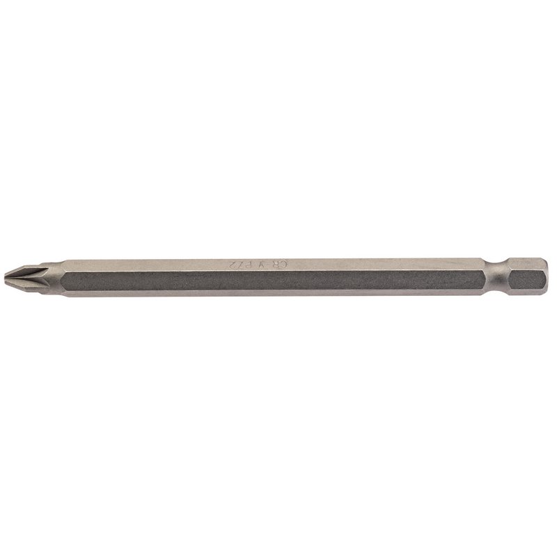 PZ Type Insert Bit, 1/4" Hex, 100mm Long, No.2 (Pack of 1)
