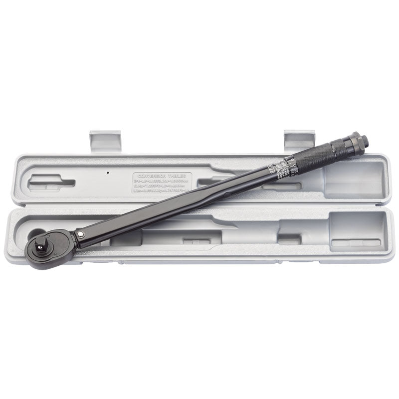 Draper Ratchet Torque Wrench, 1/2" Sq. Dr., 30 - 210Nm