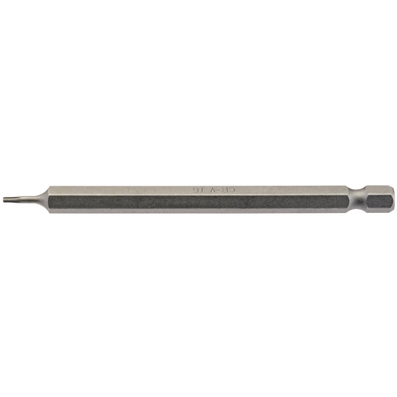 Draper TX-STAR® Insert Bit, 1/4" Hex, 100mm Long, T6 (Pack of 1)