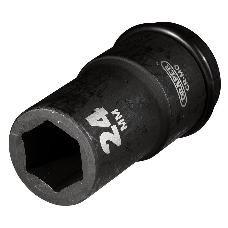 Draper Hi-TORQ® Deep Impact Socket, 3/4" Sq. Dr., 24mm