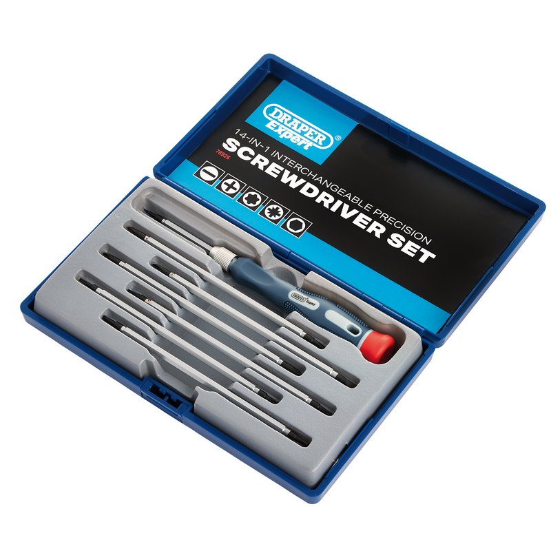 Draper Expert 14 in 1 Reversible Precision Screwdriver Set