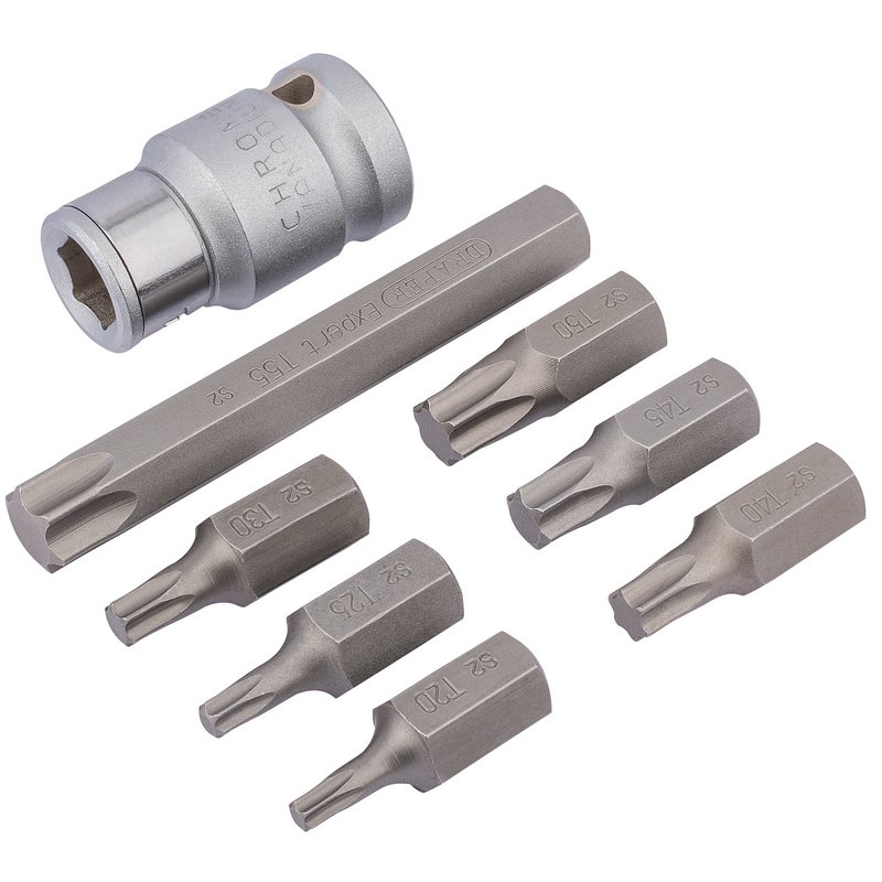 Draper Expert TX-STAR® Bit Set, 1/2" Sq. Dr. (8 Piece)