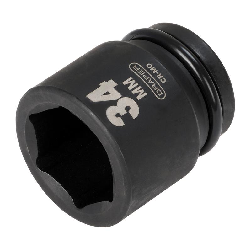 Draper HI-TORQ® 6 Point Impact Socket, 3/4" Sq. Dr., 34mm
