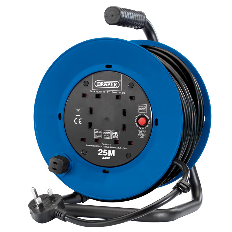 Draper 25M/2.5MM HD CABLE REEL