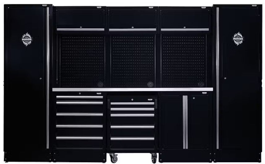 BUNKER® 16 Piece Modular Storage Combo with Worktop, 3240mm