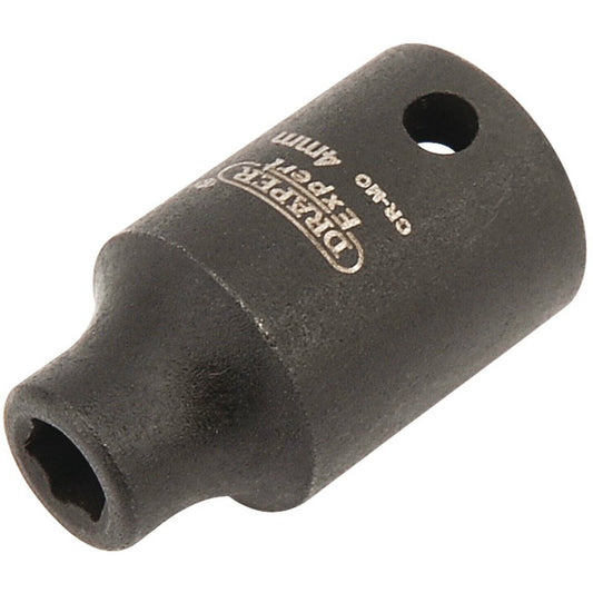 Draper HI-TORQ® 6 Point Impact Socket, 1/4" Sq. Dr., 4mm