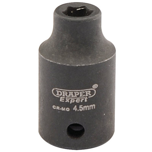 Draper HI-TORQ® 6 Point Impact Socket, 1/4" Sq. Dr., 4.5mm