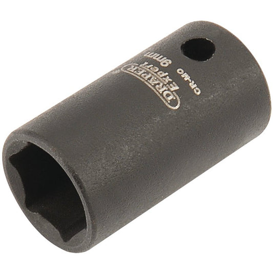 Draper HI-TORQ® 6 Point Impact Socket, 1/4" Sq. Dr., 9mm